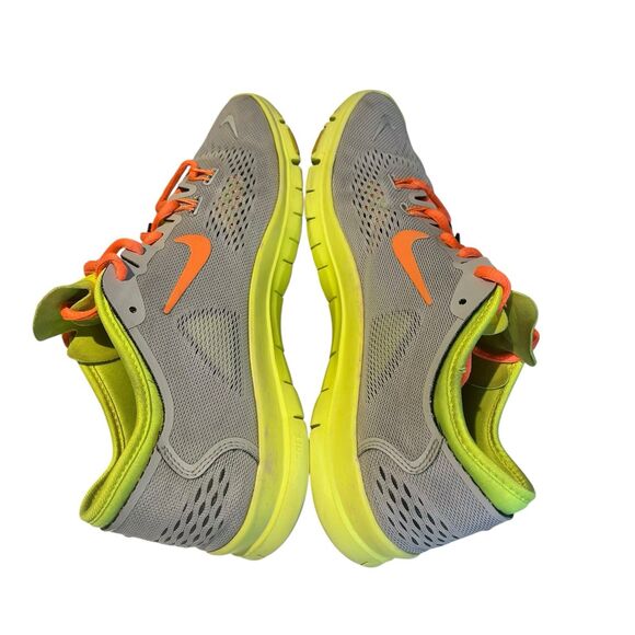 Nike Free 5.0 TR FIT 4 Running Shoes Gray Orange Yellow 629496-003 Womens Sz 10 - Picture 5 of 8